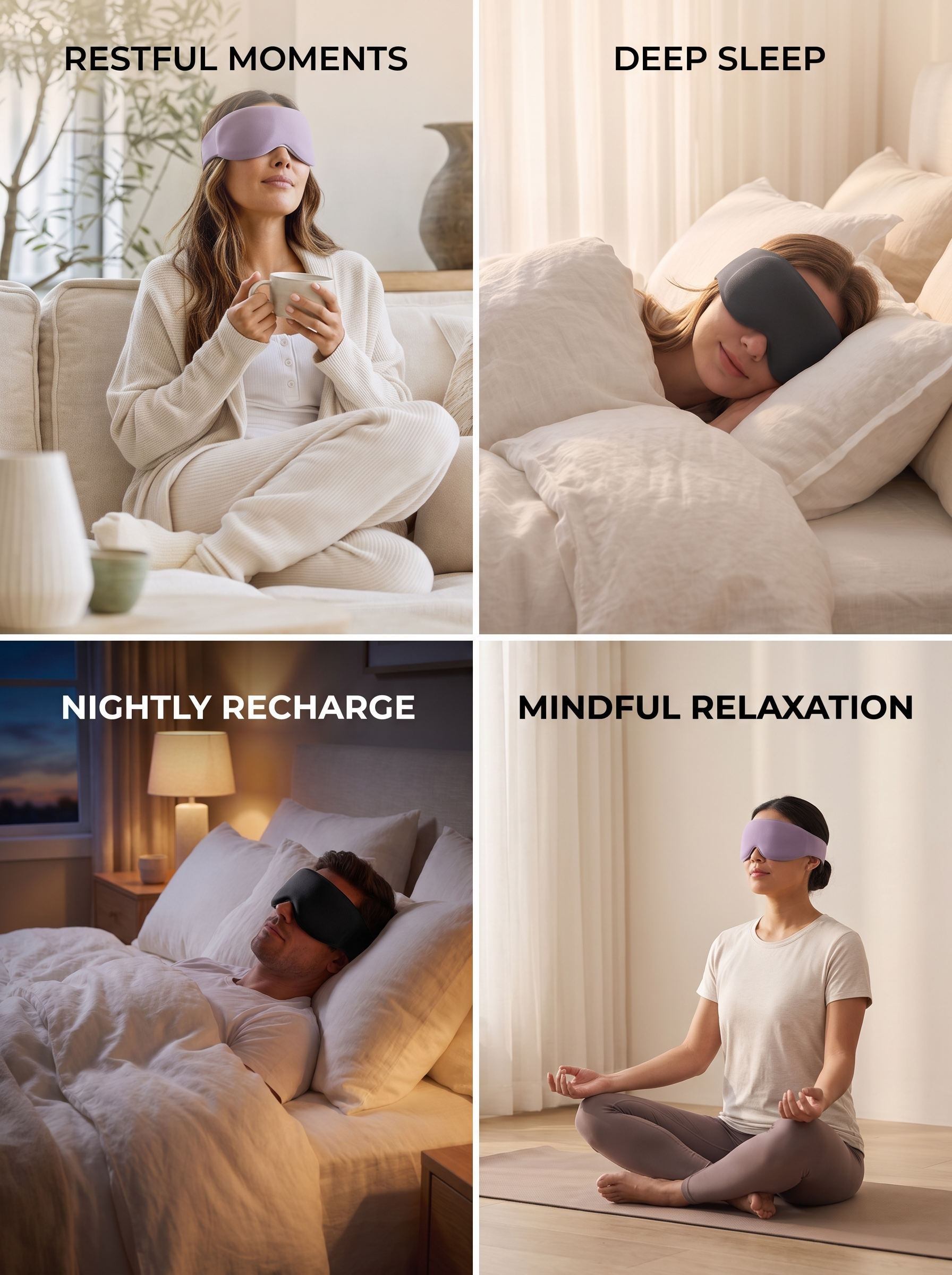 The Deep Sleep Mask — Weighted Blackout Comfort